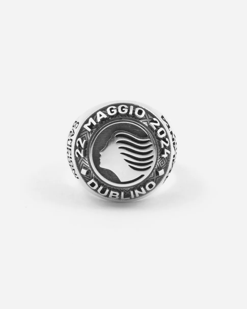 ANELLO CELEBRATIVO ATALANTA CAMPIONE D'EUROPA IN ARGENTO
