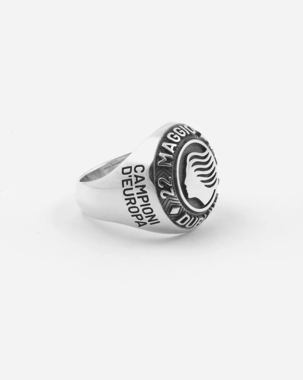 ANELLO CELEBRATIVO ATALANTA CAMPIONE D'EUROPA IN ARGENTO