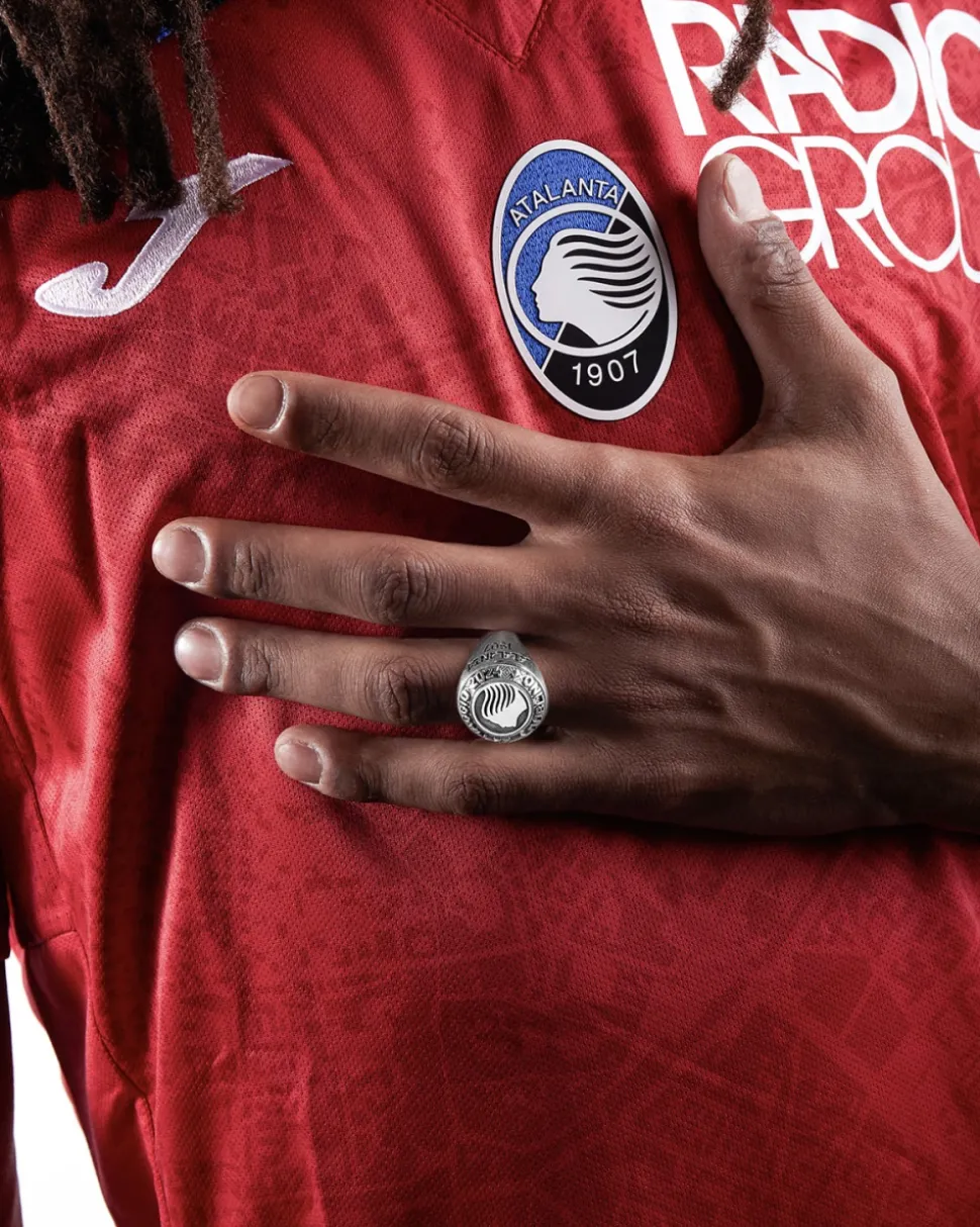 ANELLO CELEBRATIVO ATALANTA CAMPIONE D'EUROPA IN ARGENTO