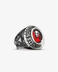 ANELLO CELEBRATIVO OVALE MINI PERSONALIZZABILE IN ARGENTO