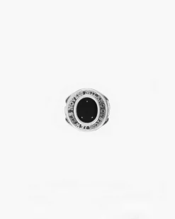 ANELLO CELEBRATIVO OVALE MINI PERSONALIZZABILE IN ARGENTO
