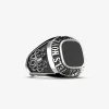 ANELLO CELEBRATIVO QUADRATO PERSONALIZZABILE IN ARGENTO