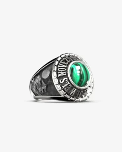 ANELLO CELEBRATIVO TONDO PERSONALIZZABILE IN ARGENTO
