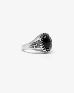 ANELLO CHEVALIER BLACK FATE CON TESCHI E CROCI GOTICHE