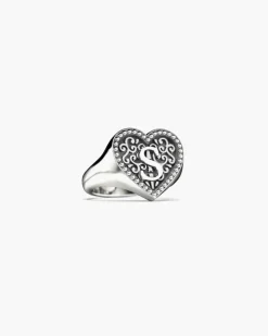 ANELLO CHEVALIER CUORE CON LETTERA INIZIALE PERSONALIZZABILE