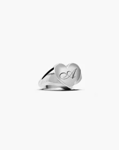 ANELLO CHEVALIER CUORE LISCIO PERSONALIZZATO CON INCISIONE