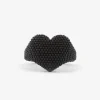 ANELLO CHEVALIER CUORE PUNTINATO TOTAL BLACK