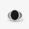 ANELLO CHEVALIER GIULIETTA CON PIETRA NERA