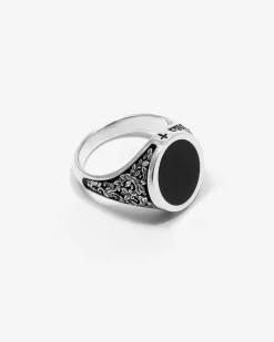 ANELLO CHEVALIER GIULIETTA CON PIETRA NERA