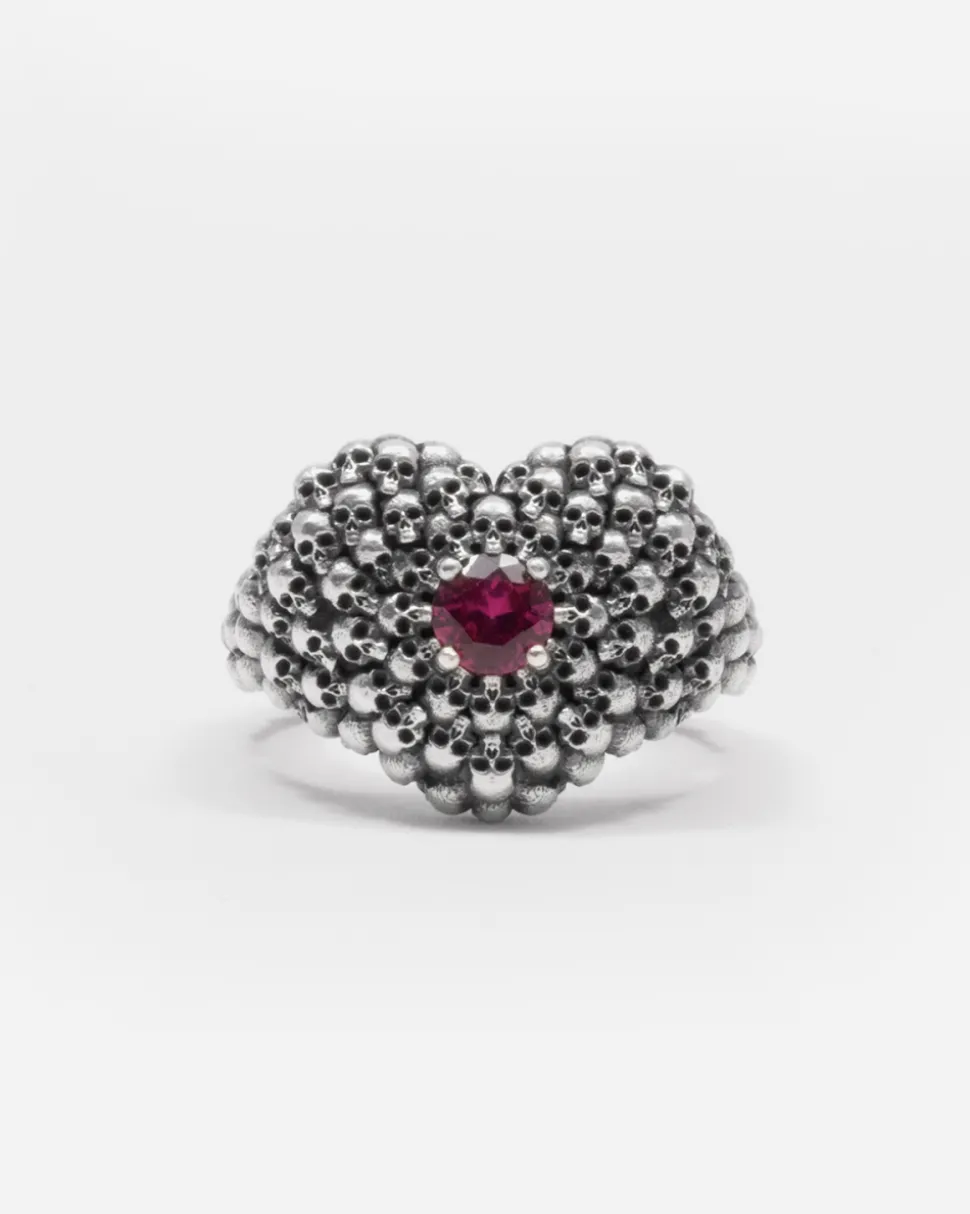 ANELLO CHEVALIER HEARTBRAKER CON TESCHI