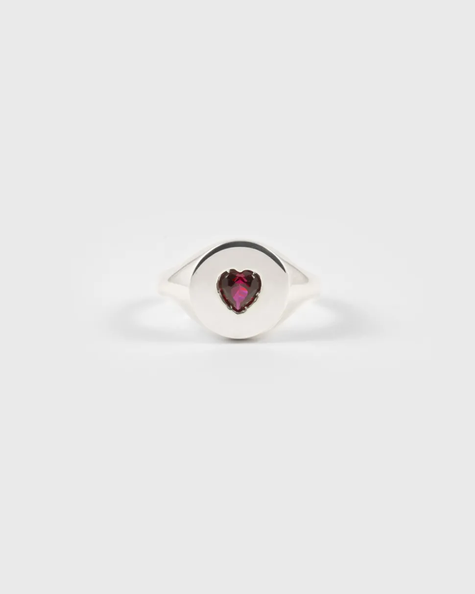 ANELLO CHEVALIER LOVE PROMISE IN ARGENTO CON BRILLANTE A CUORE