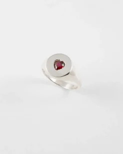 ANELLO CHEVALIER LOVE PROMISE IN ARGENTO CON BRILLANTE A CUORE