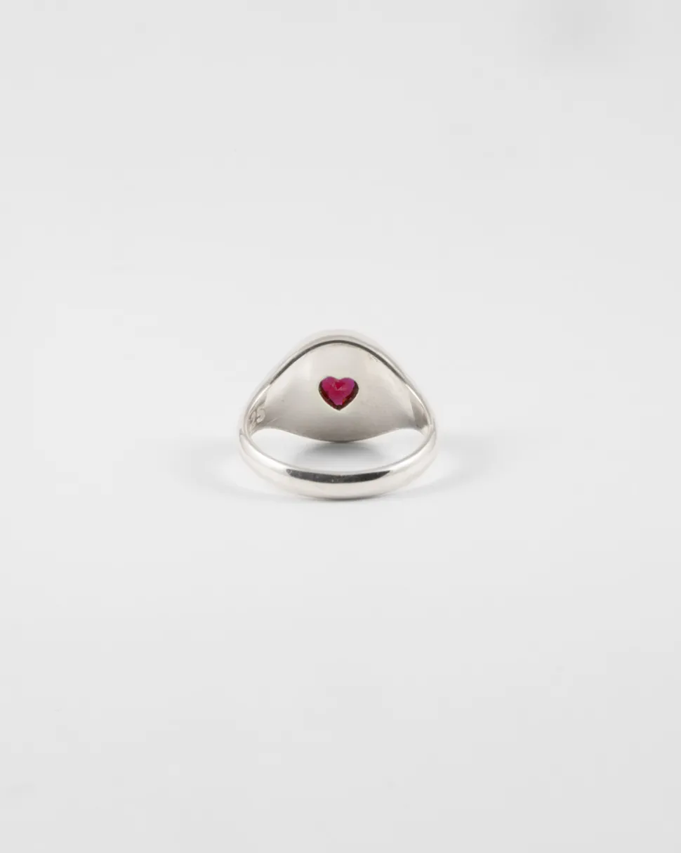 ANELLO CHEVALIER LOVE PROMISE IN ARGENTO CON BRILLANTE A CUORE