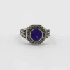 ANELLO CHEVALIER OMNIA VINCIT AMOR IN ARGENTO