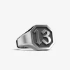 ANELLO CHEVALIER OTTAGONO CON LETTERA INIZIALE PERSONALIZZATA