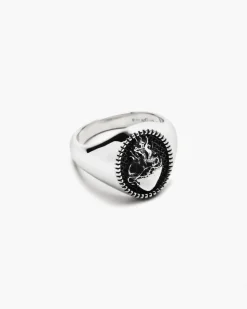 ANELLO CHEVALIER OVALE CUORE SACRO