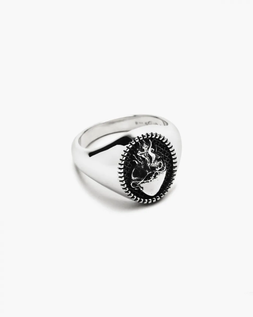 ANELLO CHEVALIER OVALE CUORE SACRO