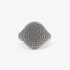 ANELLO CHEVALIER OVALE PICCOLO PUNTINATO