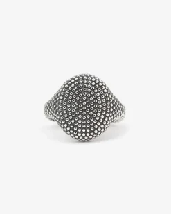 ANELLO CHEVALIER OVALE PICCOLO PUNTINATO