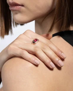 ANELLO CHEVALIER PINK PUNCH PLACCATO ORO ROSA