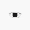 ANELLO CHEVALIER QUADRATO DA MIGNOLO SMALTATO