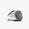 ANELLO CHEVALIER QUADRATO SMUSSATO CON INCISIONE PERSONALIZZATA