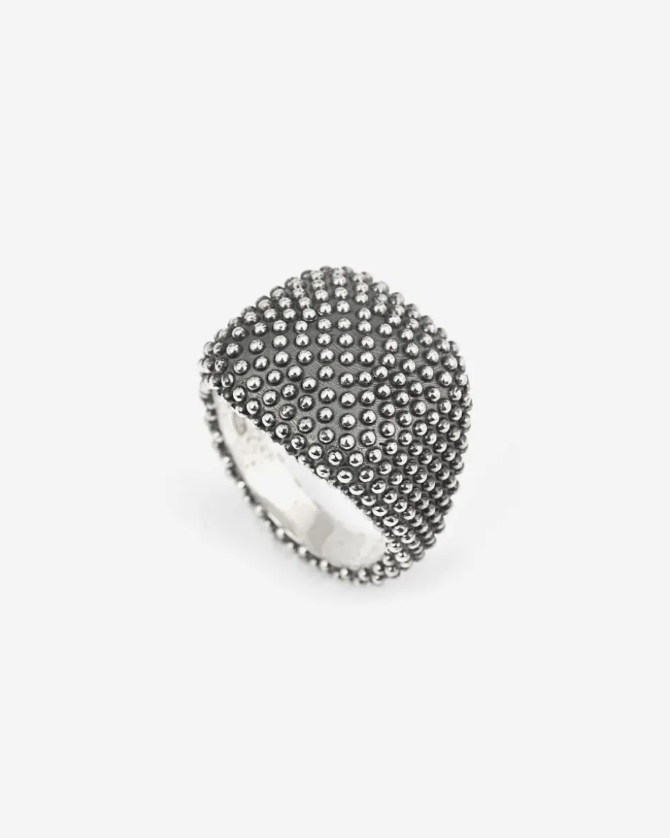 ANELLO CHEVALIER QUADRATO PUNTINATO