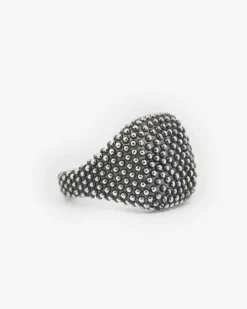 ANELLO CHEVALIER QUADRATO PUNTINATO