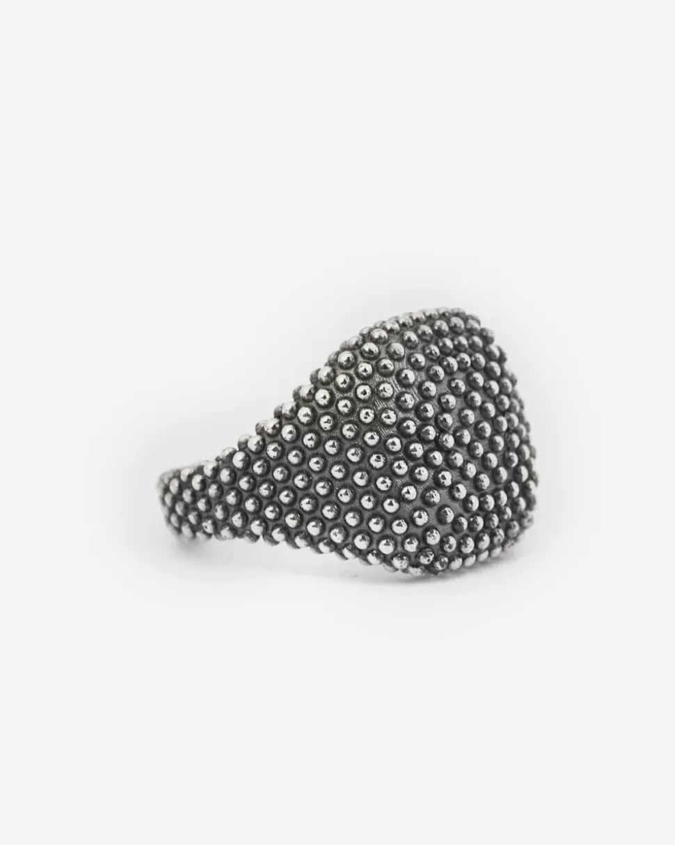 ANELLO CHEVALIER QUADRATO PUNTINATO