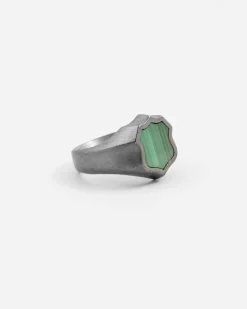 ANELLO CHEVALIER SCUDO IN ARGENTO