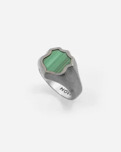 ANELLO CHEVALIER SCUDO IN ARGENTO