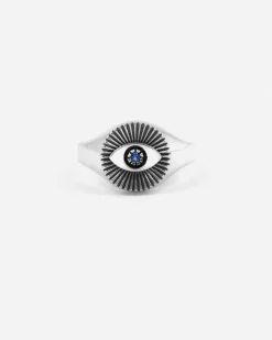 ANELLO CHEVALIER TERZO OCCHIO IN ARGENTO CON BRILLANTE