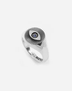 ANELLO CHEVALIER TERZO OCCHIO IN ARGENTO CON BRILLANTE
