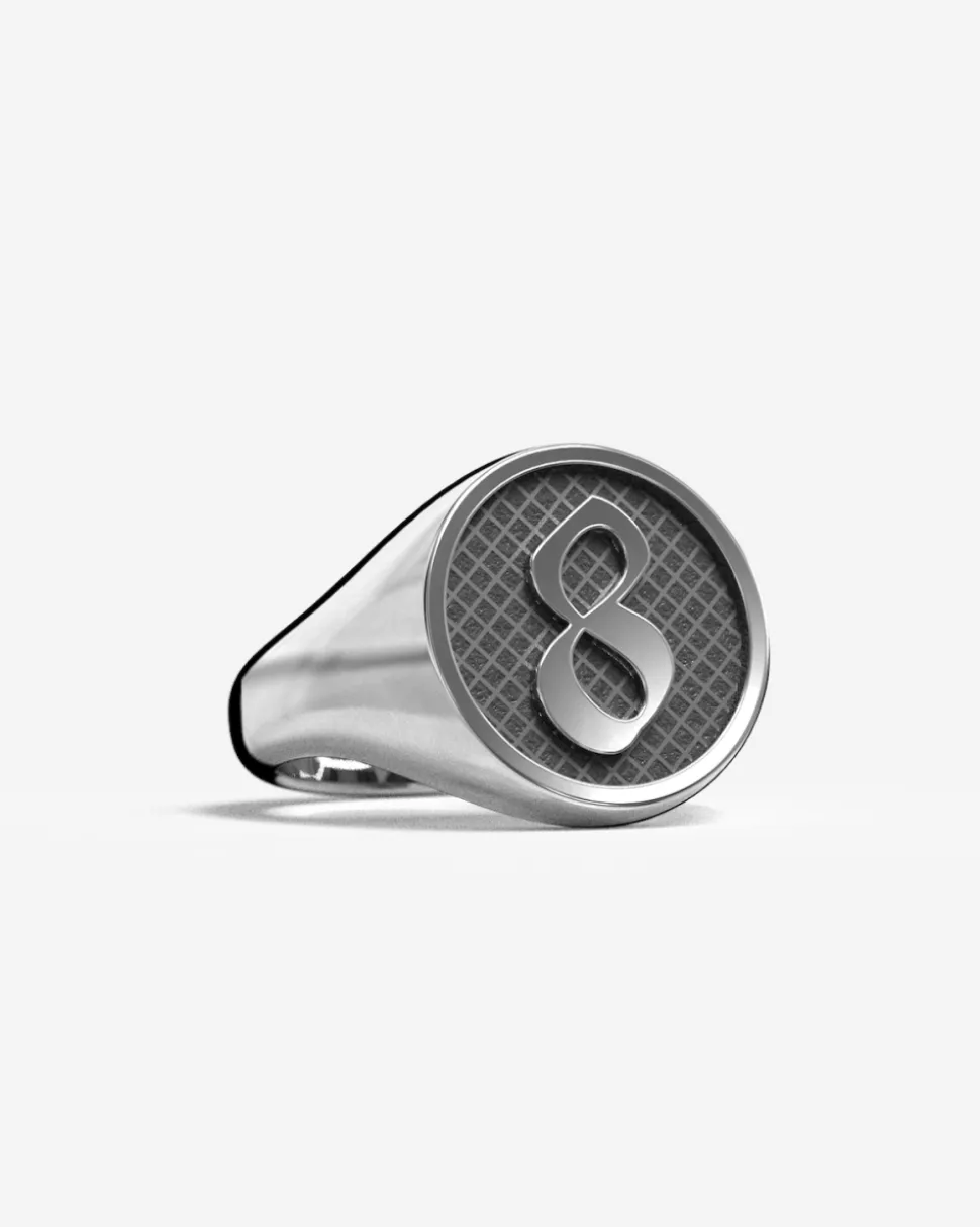 ANELLO CHEVALIER TONDO CON LETTERA INIZIALE PERSONALIZZATA