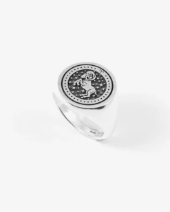 ANELLO CHEVALIER TONDO PERSONALIZZABILE CON SEGNI ZODIACALI