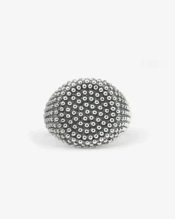 ANELLO CHEVALIER TONDO PUNTINATO