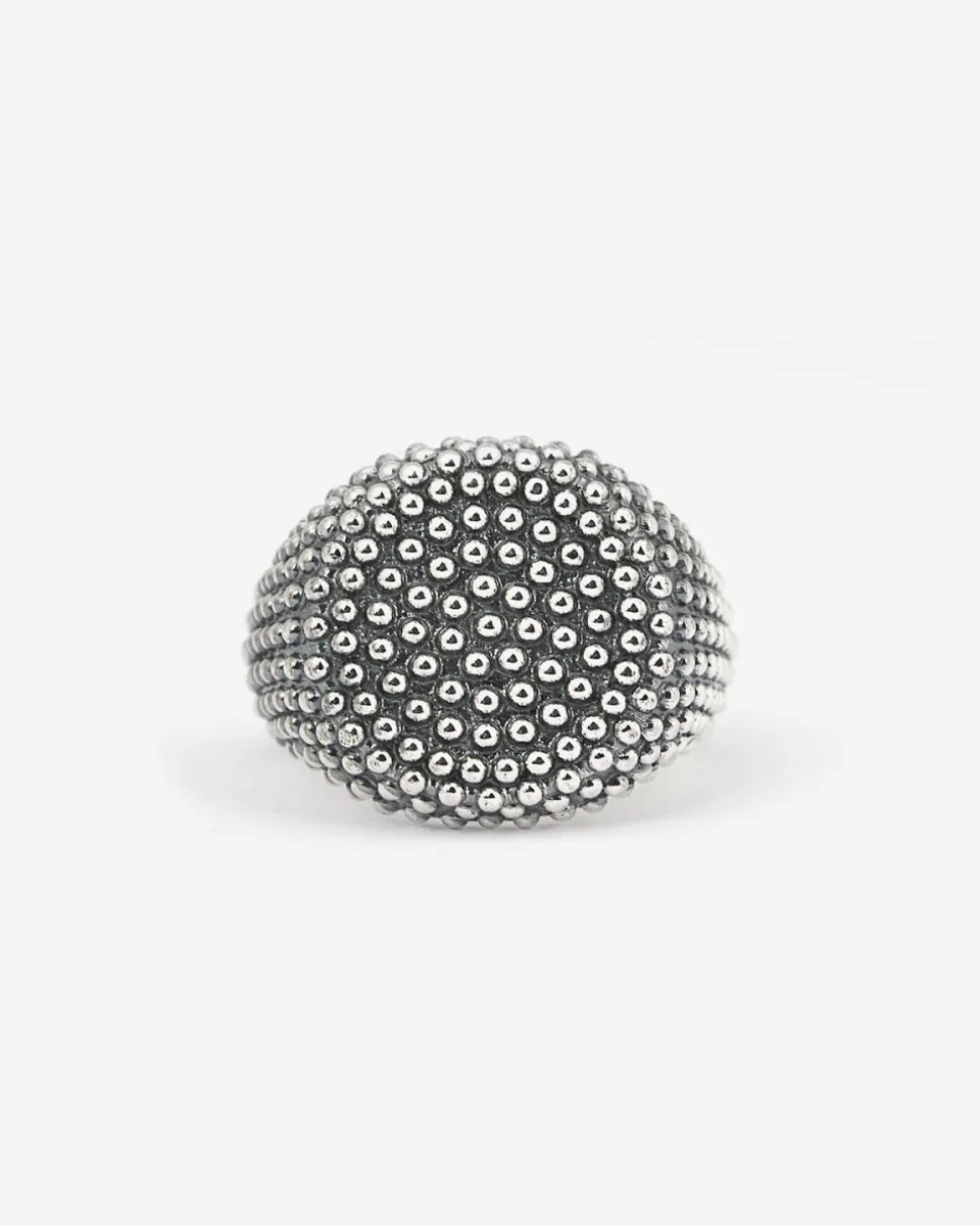 ANELLO CHEVALIER TONDO PUNTINATO