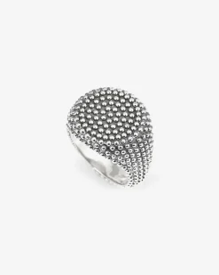 ANELLO CHEVALIER TONDO PUNTINATO