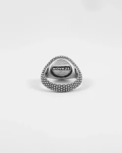 ANELLO CHEVALIER TONDO PUNTINATO CON LETTERA INIZIALE PERSONALIZZABILE