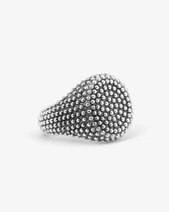 ANELLO CHEVALIER TONDO PUNTINATO
