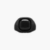 ANELLO CHEVALIER TOTAL BLACK CON PIETRA NERA