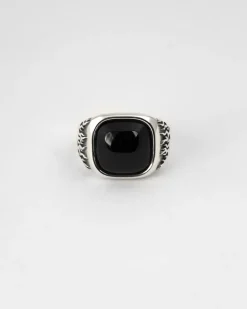 ANELLO CHEVALIER VISION OF SUPER CON PIETRA NERA