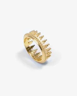 ANELLO CORONA REX MARIS PLACCATO ORO
