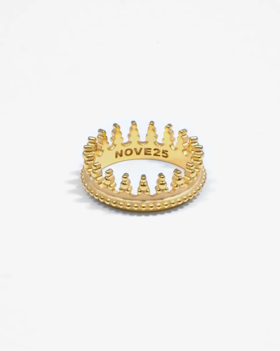 ANELLO CORONA REX MARIS PLACCATO ORO