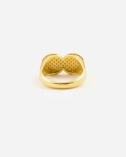ANELLO DIEU ET LE ROI PLACCATO ORO