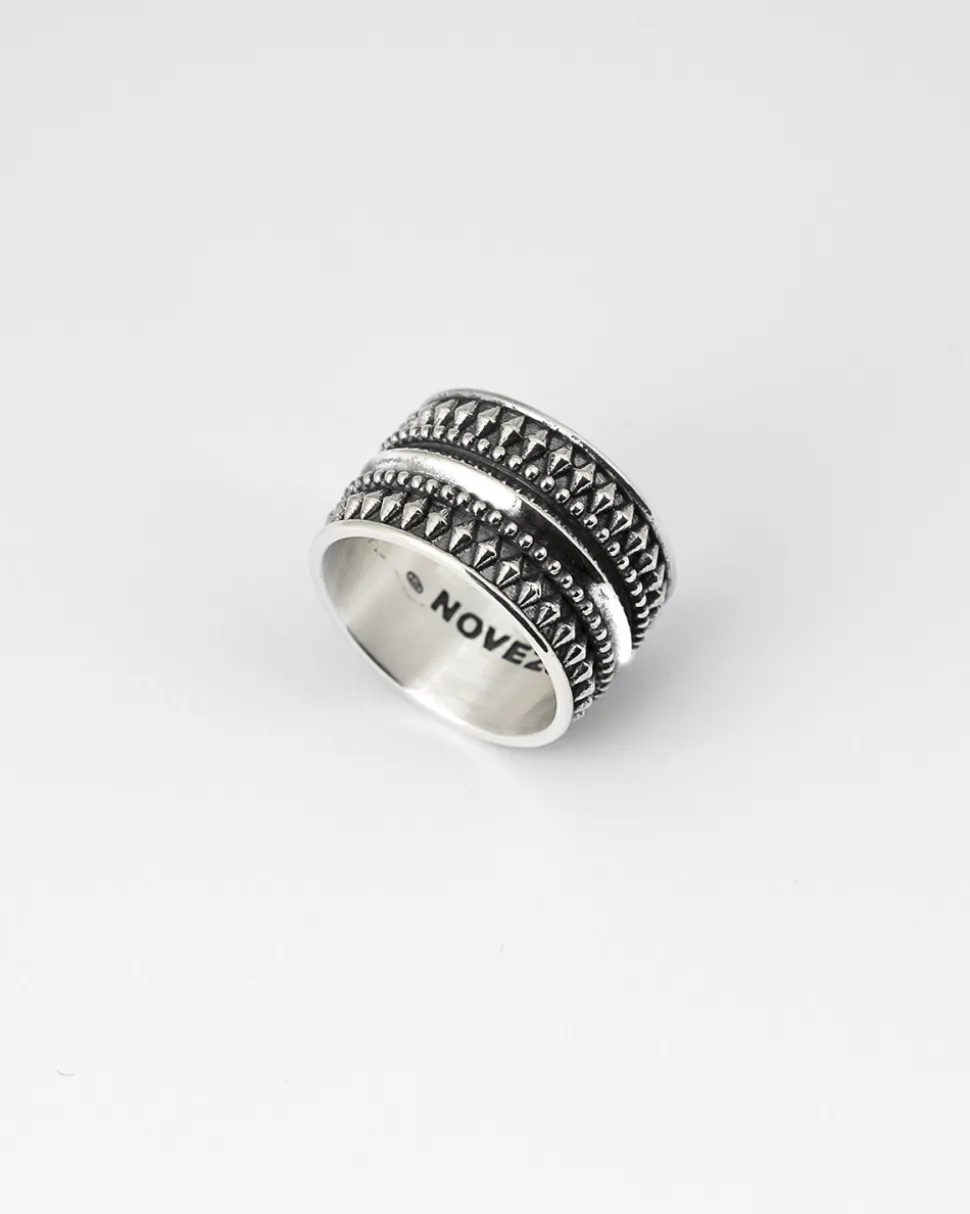 ANELLO FASCIA DECORATA ETNICA