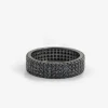 ANELLO FASCIA H6 CON BRILLANTI NERI