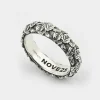 ANELLO FEDE FOGLIE IN ARGENTO