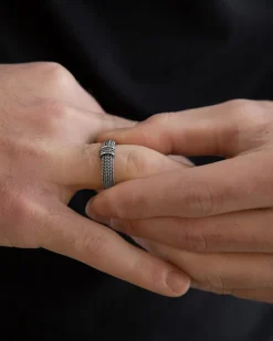 ANELLO FEDE MAGNA GRECIA IN ARGENTO