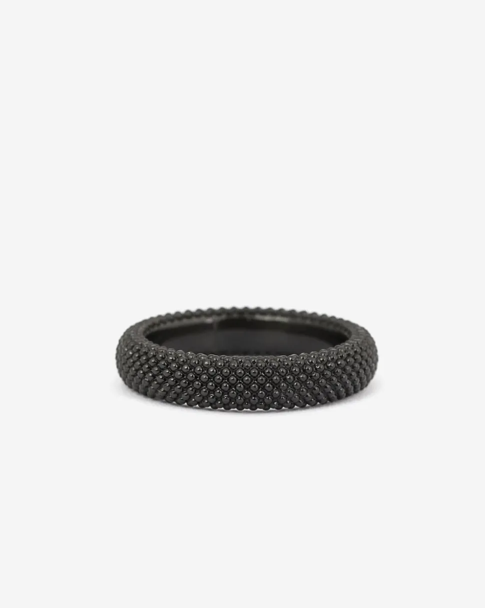 ANELLO FEDE PUNTINATA TOTAL BLACK